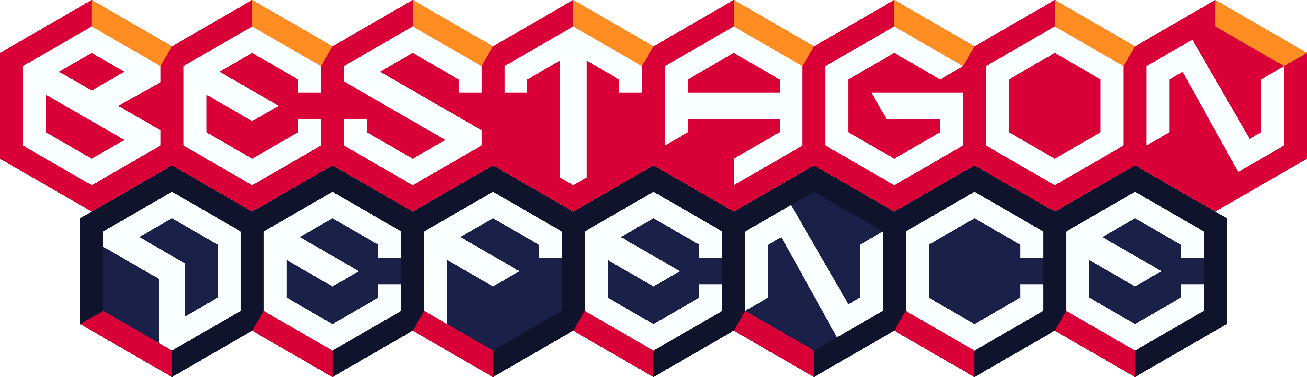 Another style of Bestagon Defense Wordmark